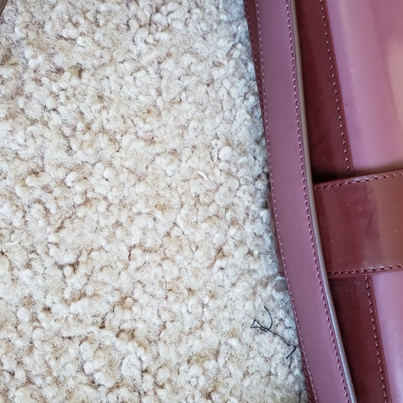 NWOT Roger Vivier Handbag Burgundy Patent Leather Luxury Designer Purple Handbag - Picture 13 of 16